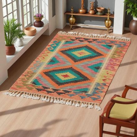 Covor kilim Chobi 77x60 afgane kilim din lână țesut manual 