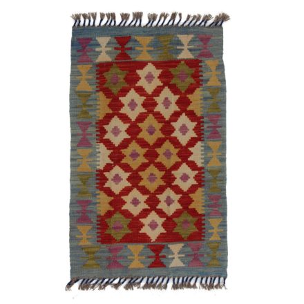 Covor kilim Chobi 90x56 afgane kilim din lână țesut manual 