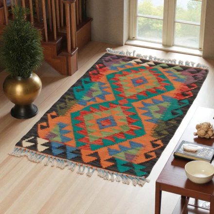 Covor kilim Chobi 95x60 afgane kilim din lână țesut manual 