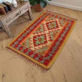   Covor kilim Chobi 68x103 afgane kilim din lână țesut manual 