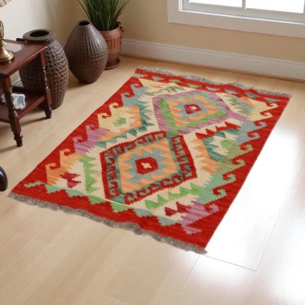Covor kilim Chobi 67x92 afgane kilim din lână țesut manual 
