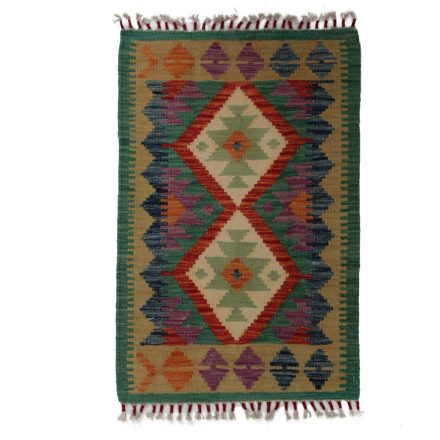 Covor kilim Chobi 90x60 afgane kilim din lână țesut manual 