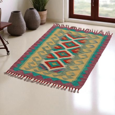 Covor kilim Chobi 89x61 afgane kilim din lână țesut manual 