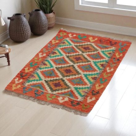 Covor kilim Chobi 85x60 afgane kilim din lână țesut manual 