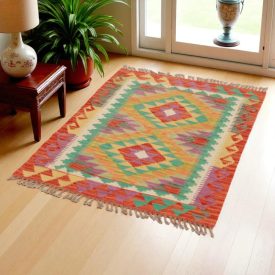   Covor Kilim țesut manual Chobi 121x84 kilim tradițional din lână