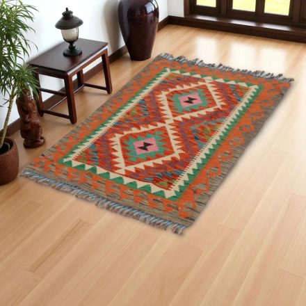 Covor kilim Chobi 82x128 afgane kilim din lână țesut manual 