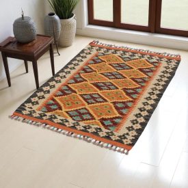   Covor kilim Chobi 88x120 afgane kilim din lână țesut manual 