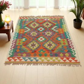 Covor Chilim Chobi 163x105 covor Kilim țesut de mână