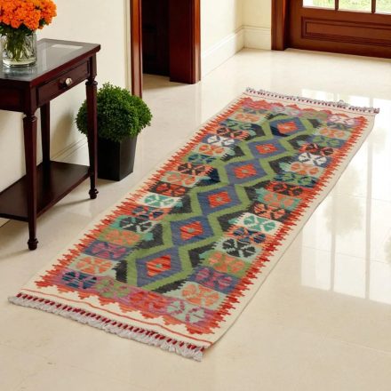 Covor kilim Chobi 67x180 kilim din lână țesut manual