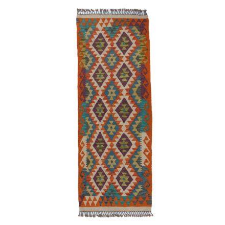 Covor kilim Chobi 76x202 afgane kilim din lână țesut manual 