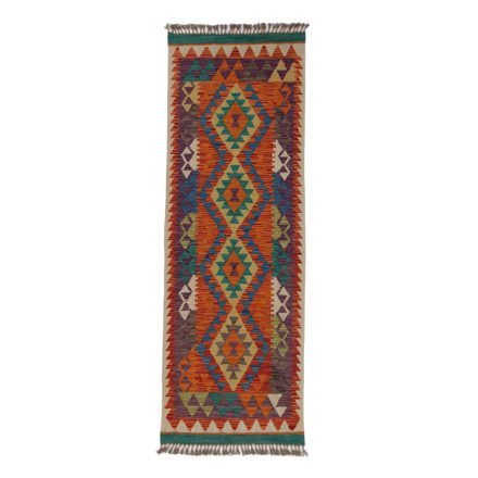 Covor kilim Chobi 67x194 afgane kilim din lână țesut manual 