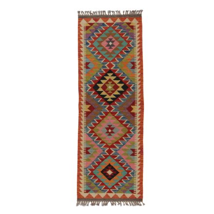 Covor kilim Chobi 69x196 afgane kilim din lână țesut manual 