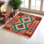 Covor kilim Chobi 88x64 afgane kilim din lână țesut manual 