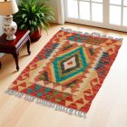 Covor kilim Chobi 85x59 afgane kilim din lână țesut manual 