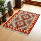Covor kilim Chobi 88x67 afgane kilim din lână țesut manual 
