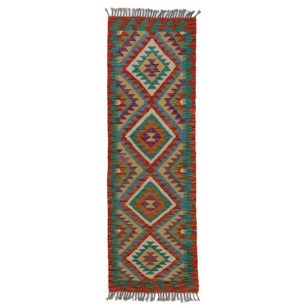 Covor kilim Chobi 63x192 kilim din lână țesut manual