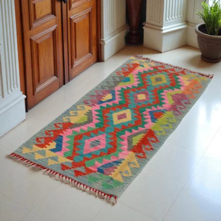 Covor kilim Chobi 65x164 kilim din lână țesut manual