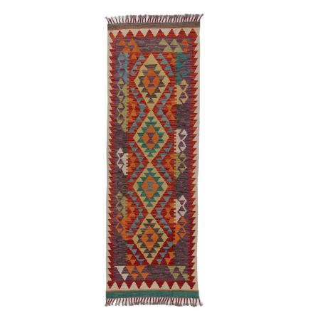 Covor kilim Chobi 63x188 kilim din lână țesut manual