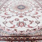 Covor clasic bej Isfahan 140x200 covor poliester pentru living sau dormitor