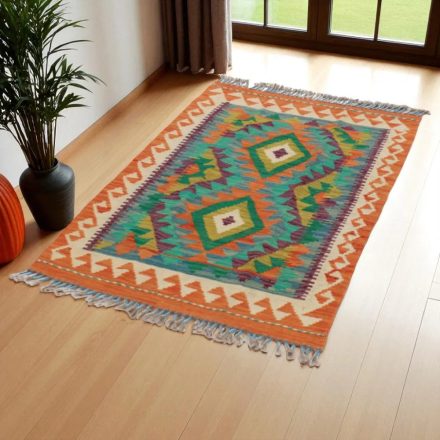 Covor kilim Chobi 81x125 afgane kilim din lână țesut manual 