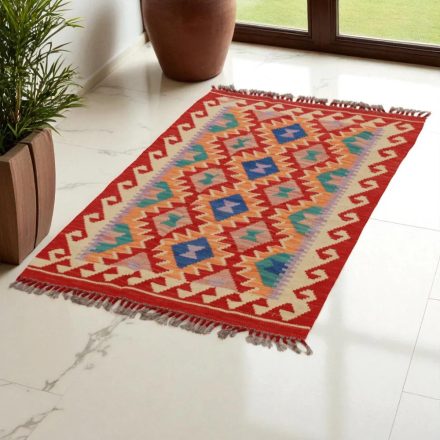 Covor kilim Chobi 125x77 afgane kilim din lână țesut manual 