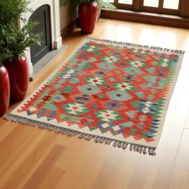 Covor Kilim Chobi 147x100 kilim din lână țesut manual