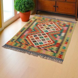 Covor Chilim Chobi 131x93 covor Kilim țesut de mână