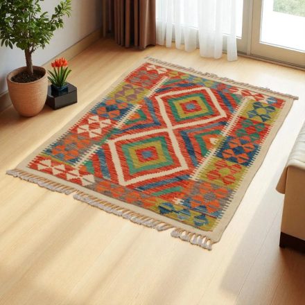 Covor Kilim țesut manual Chobi 117x83 kilim tradițional din lână