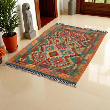 Covor kilim Chobi 150x102 afgane kilim din lână țesut manual 