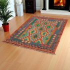 Covor kilim Chobi 144x106 afgane kilim din lână țesut manual 