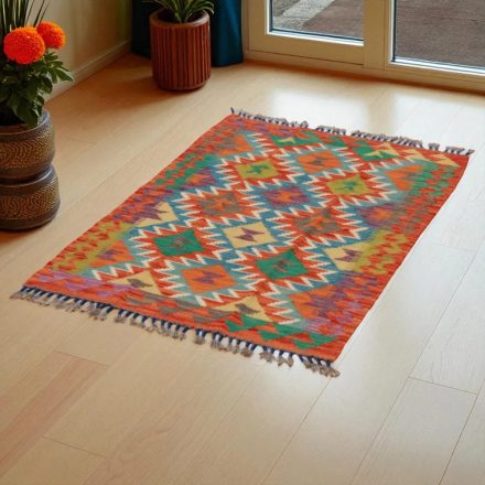 Covor kilim Chobi 121x82 afgane kilim din lână țesut manual 
