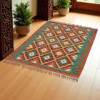 Covor Kilim Chobi 149x103, Kilim afgan din lână țesut manual