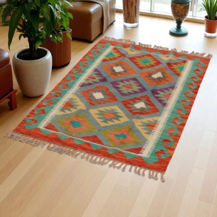 Covor kilim Chobi 123x79 afgane kilim din lână țesut manual 