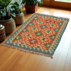 Covor kilim Chobi 125x78 afgane kilim din lână țesut manual 