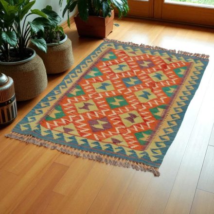 Covor kilim Chobi 125x78 afgane kilim din lână țesut manual 