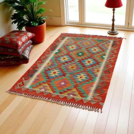  Covor Kilim țesut manual Chobi 147x101 kilim tradițional din lână