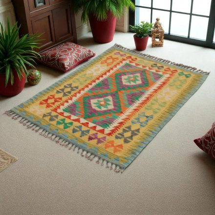 Covor kilim Chobi 90x128 afgane kilim din lână țesut manual 