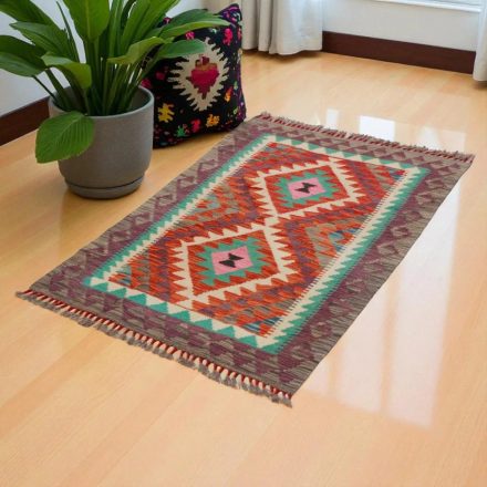 Covor kilim Chobi 84x122 afgane kilim din lână țesut manual 