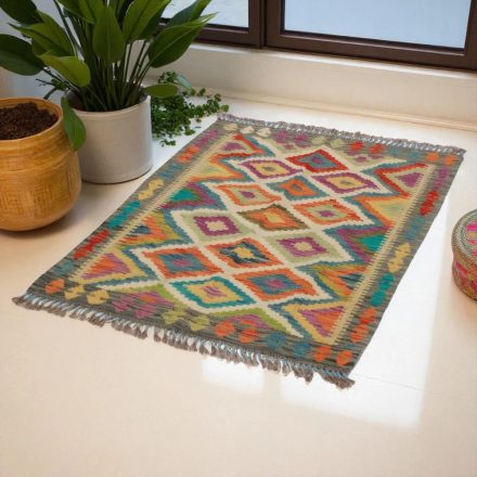Covor kilim Chobi 119x89 afgane kilim din lână țesut manual 