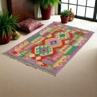 Covor kilim Chobi 83x124 afgane kilim din lână țesut manual 