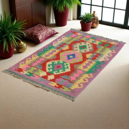 Covor kilim Chobi 83x124 afgane kilim din lână țesut manual 