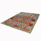 Covor tesut manual din lana Chobi 205x293 covor Kilim afgan