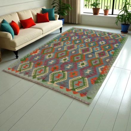 Covor kilim Chobi 174x258 kilim din lână țesut manual