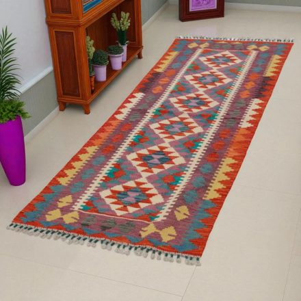 Covor kilim Chobi 73x193 kilim din lână țesut manual