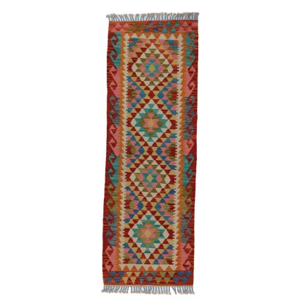 Covor kilim Chobi 68x199 afgane kilim din lână țesut manual 