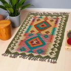 Covor kilim Chobi 80x57 afgane kilim din lână țesut manual 