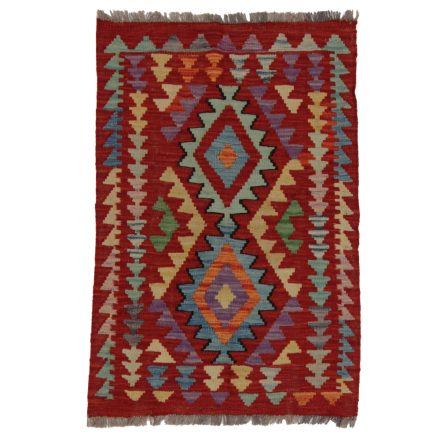 Covor kilim Chobi 98x67 afgane kilim din lână țesut manual 