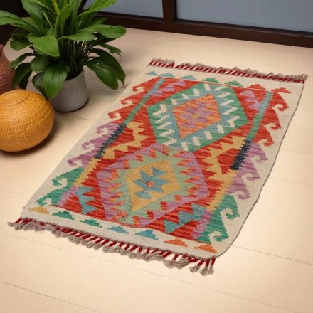 Covor kilim Chobi 96x61 afgane kilim din lână țesut manual 