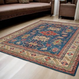   Covor oriental Kazak 275x360 covor lucrat manual pentru living