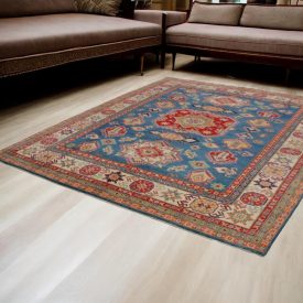   Covor oriental Kazak 253x357 covor lucrat manual pentru living